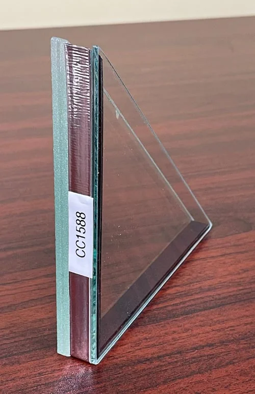 CC1588 | Corner Cut with 0.060" PVB Lami Window Sample
