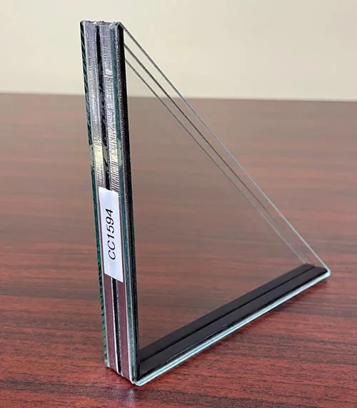 CC1594 | Corner Cut Triple Pane Window Sample CC1594 | Corner Cut Triple Pane Window Sample