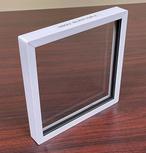 IG1348 | Single Silver Low-E Glass Sample - 7" IG1348 | Single Silver Low-E Glass Sample - 7"