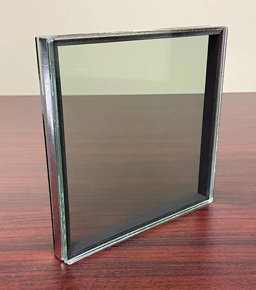 IG1590 | Laminated 0.090" PVB with Triple Silver Low-E Glass Sample - 7" IG1590 | Laminated 0.090" PVB with Triple Silver Low-E Glass Sample - 7"